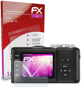 atFoliX FX-Hybrid-Glass Panzerglasfolie für Leica X-U (Typ 113)