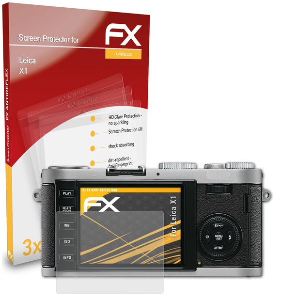 atFoliX FX-Antireflex Displayschutzfolie für Leica X1