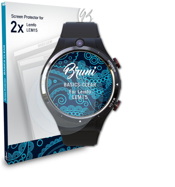 Bruni Basics-Clear Displayschutzfolie für Lemfo LEM15