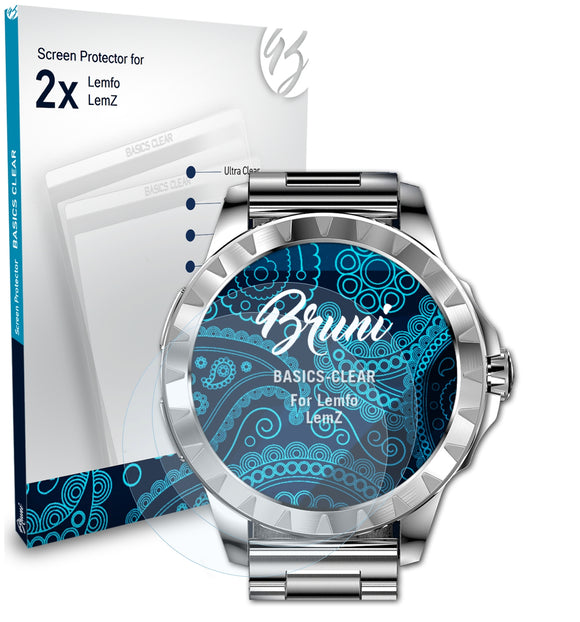 Bruni Basics-Clear Displayschutzfolie für Lemfo LemZ