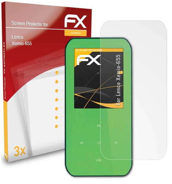 atFoliX FX-Antireflex Displayschutzfolie für Lenco Xemio-655