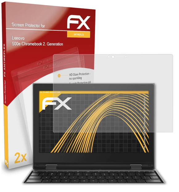 atFoliX FX-Antireflex Displayschutzfolie für Lenovo 500e Chromebook (2. Generation)