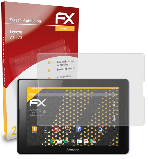 atFoliX FX-Antireflex Displayschutzfolie für Lenovo A10-70