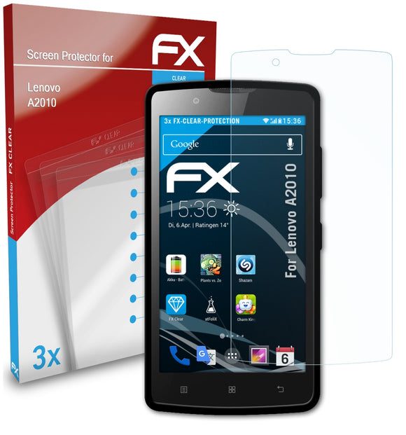 atFoliX FX-Clear Schutzfolie für Lenovo A2010