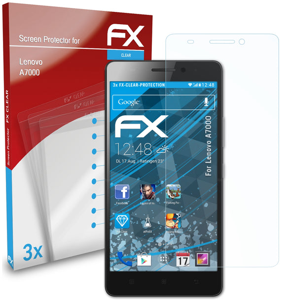 atFoliX FX-Clear Schutzfolie für Lenovo A7000