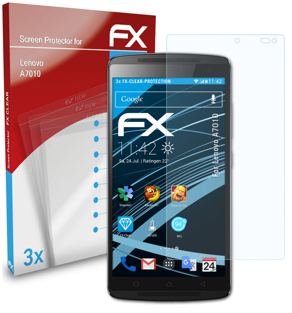 atFoliX FX-Clear Schutzfolie für Lenovo A7010