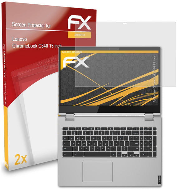 atFoliX FX-Antireflex Displayschutzfolie für Lenovo Chromebook C340 (15 inch)