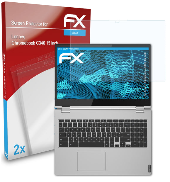atFoliX FX-Clear Schutzfolie für Lenovo Chromebook C340 (15 inch)