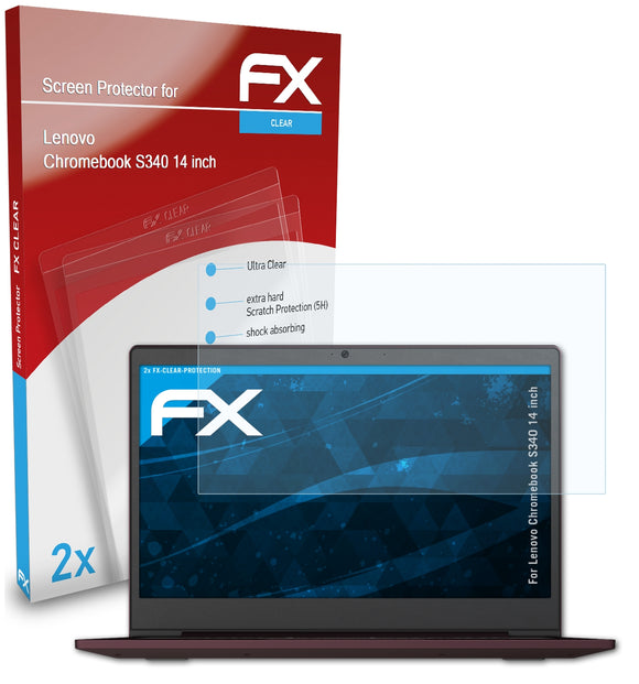 atFoliX FX-Clear Schutzfolie für Lenovo Chromebook S340 (14 inch)