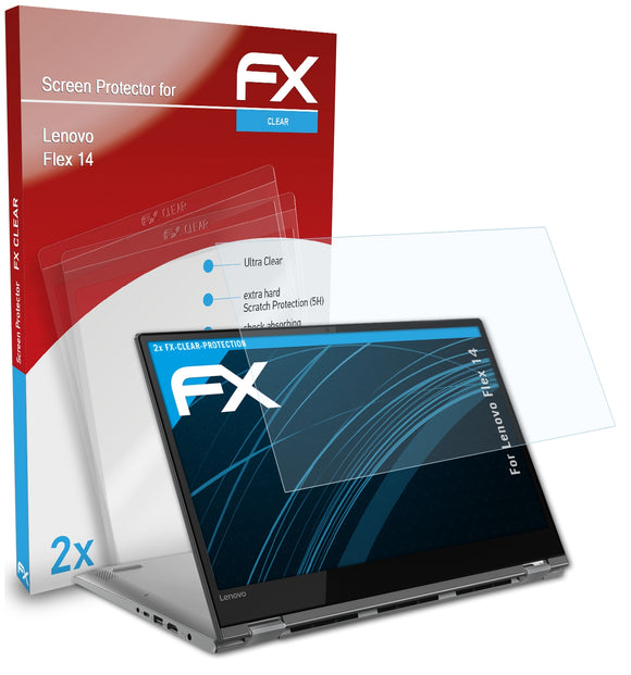 atFoliX FX-Clear Schutzfolie für Lenovo Flex 14