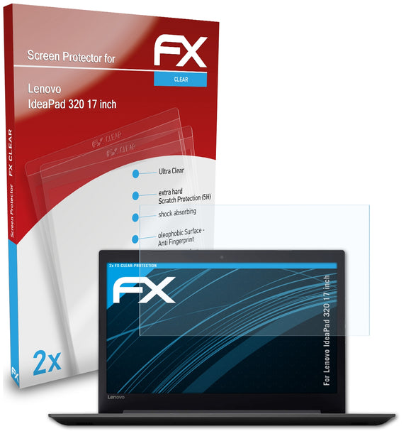 atFoliX FX-Clear Schutzfolie für Lenovo IdeaPad 320 (17 inch)