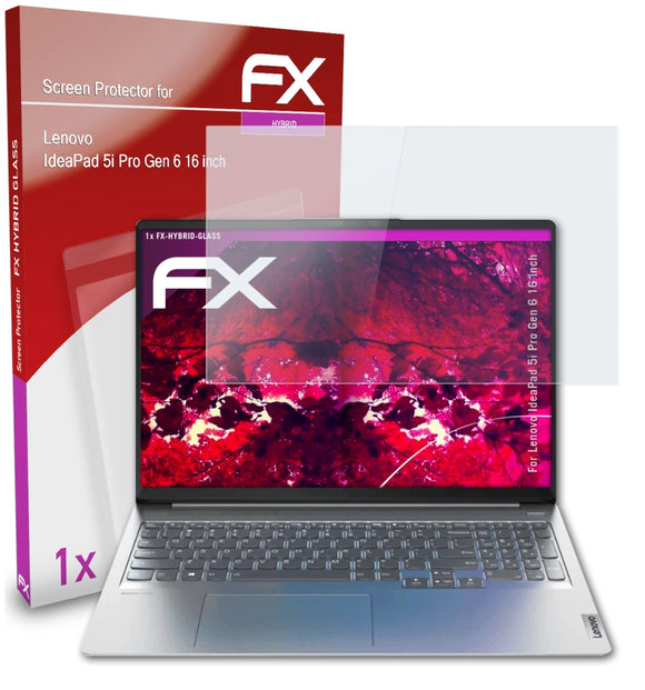 atFoliX FX-Hybrid-Glass Panzerglasfolie für Lenovo IdeaPad 5i Pro Gen 6 (16 inch)
