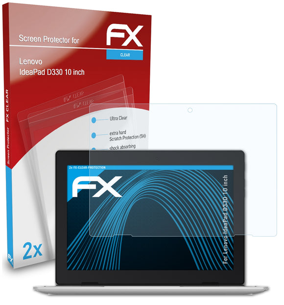 atFoliX FX-Clear Schutzfolie für Lenovo IdeaPad D330 (10 inch)