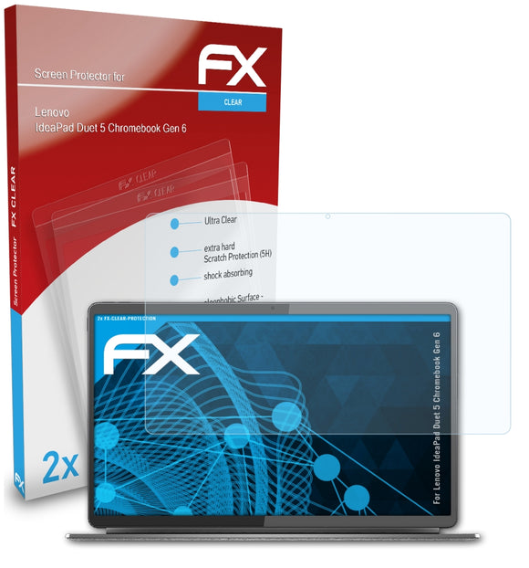 atFoliX FX-Clear Schutzfolie für Lenovo IdeaPad Duet 5 Chromebook (Gen 6)