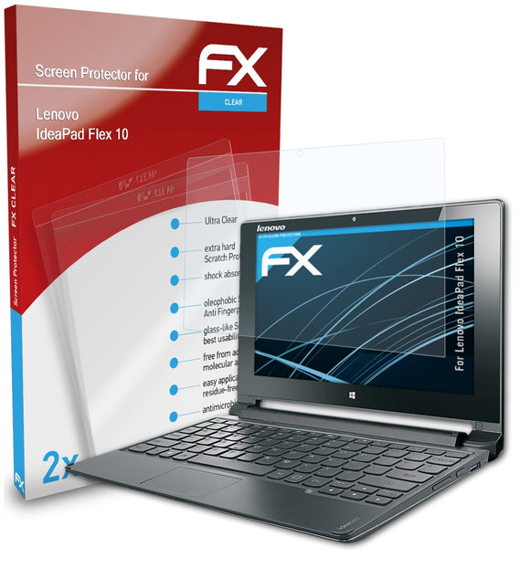 atFoliX FX-Clear Schutzfolie für Lenovo IdeaPad Flex 10