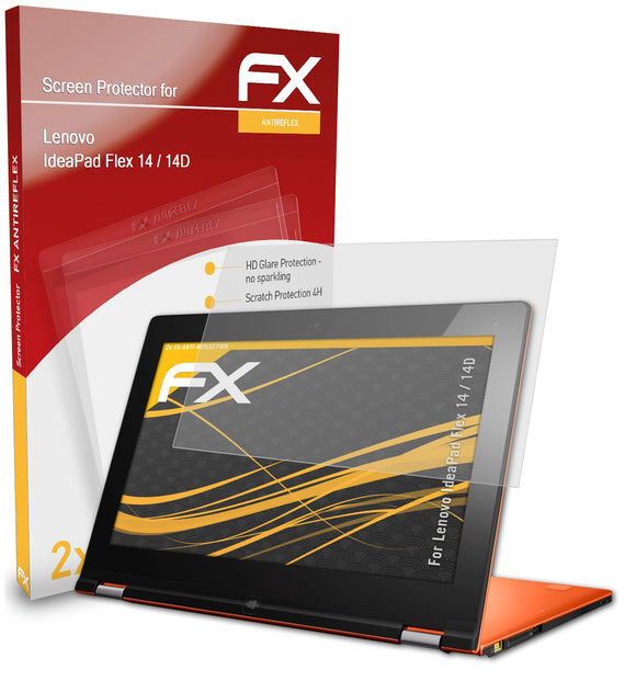 atFoliX FX-Antireflex Displayschutzfolie für Lenovo IdeaPad Flex 14 / 14D