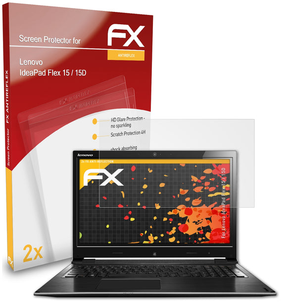 atFoliX FX-Antireflex Displayschutzfolie für Lenovo IdeaPad Flex 15 / 15D