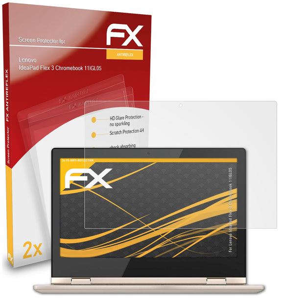 atFoliX FX-Antireflex Displayschutzfolie für Lenovo IdeaPad Flex 3 Chromebook (11IGL05)