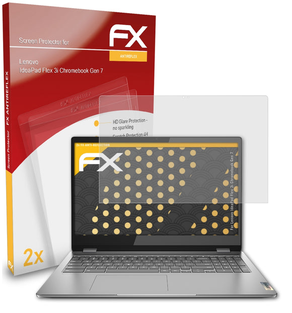 atFoliX FX-Antireflex Displayschutzfolie für Lenovo IdeaPad Flex 3i Chromebook (Gen 7)