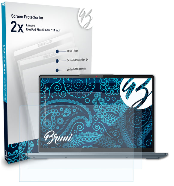 Bruni Basics-Clear Displayschutzfolie für Lenovo IdeaPad Flex 5i Gen 7 (14 Inch)