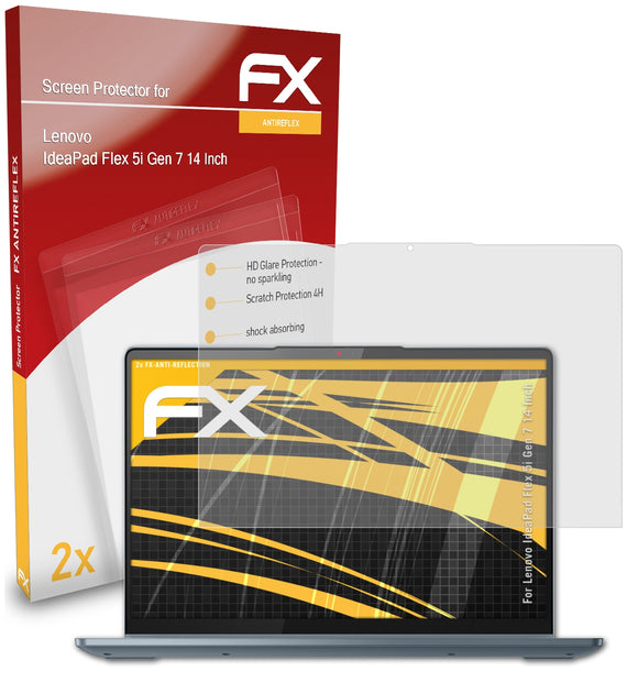atFoliX FX-Antireflex Displayschutzfolie für Lenovo IdeaPad Flex 5i Gen 7 (14 Inch)