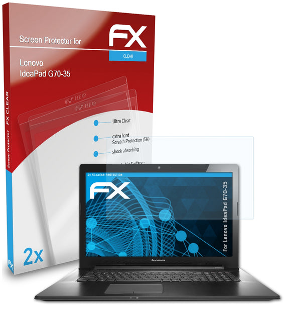 atFoliX FX-Clear Schutzfolie für Lenovo IdeaPad G70-35
