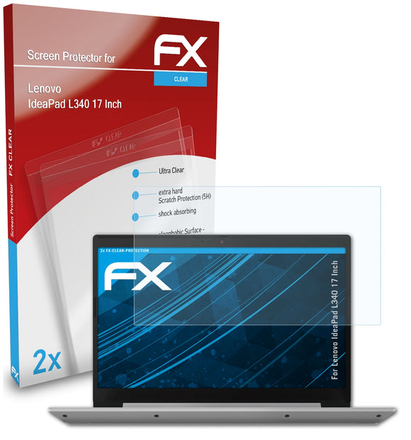 atFoliX FX-Clear Schutzfolie für Lenovo IdeaPad L340 (17 Inch)