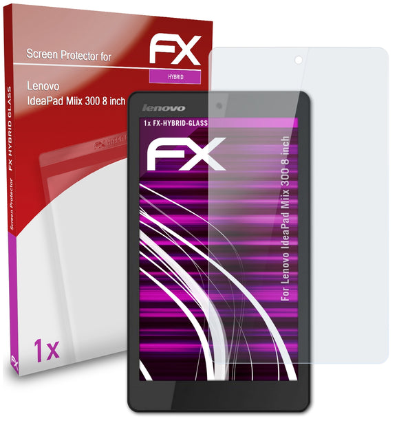 atFoliX FX-Hybrid-Glass Panzerglasfolie für Lenovo IdeaPad Miix 300 (8 inch)