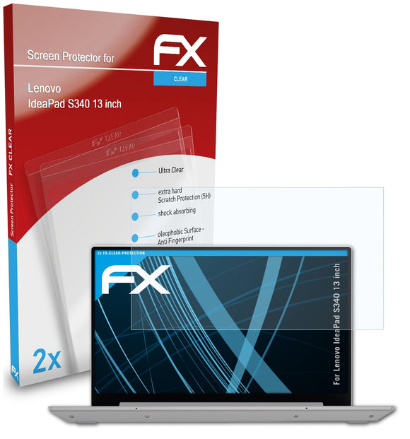 atFoliX FX-Clear Schutzfolie für Lenovo IdeaPad S340 (13 inch)