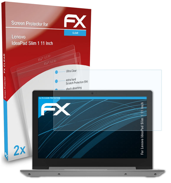 atFoliX FX-Clear Schutzfolie für Lenovo IdeaPad Slim 1 (11 Inch)
