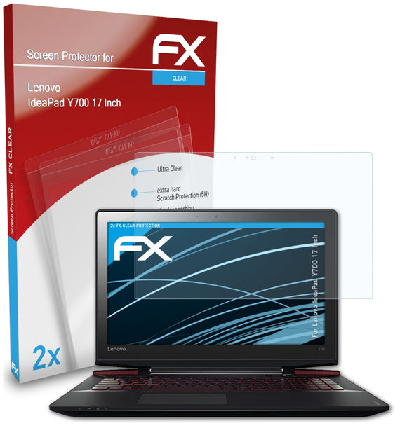 atFoliX FX-Clear Schutzfolie für Lenovo IdeaPad Y700 (17 Inch)
