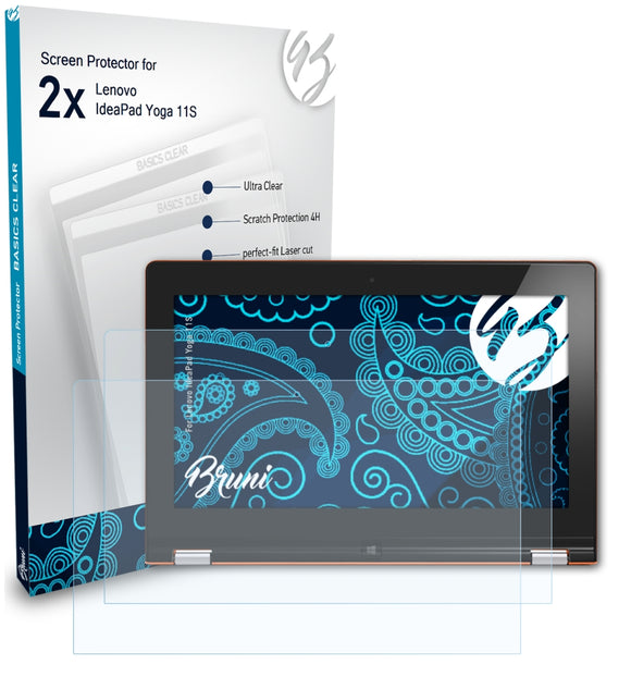 Bruni Basics-Clear Displayschutzfolie für Lenovo IdeaPad Yoga 11S