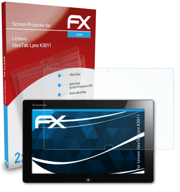atFoliX FX-Clear Schutzfolie für Lenovo IdeaTab Lynx K3011