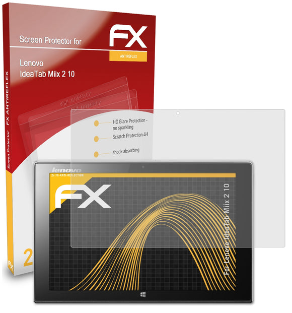 atFoliX FX-Antireflex Displayschutzfolie für Lenovo IdeaTab Miix 2 10