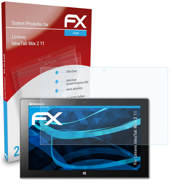 atFoliX FX-Clear Schutzfolie für Lenovo IdeaTab Miix 2 11
