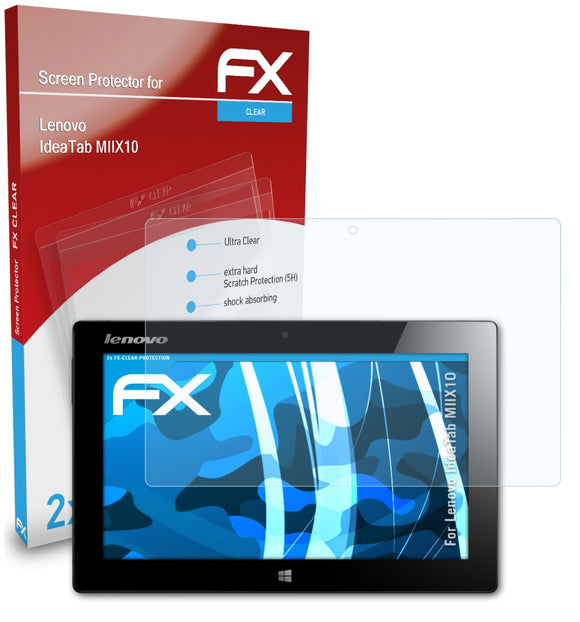 atFoliX FX-Clear Schutzfolie für Lenovo IdeaTab MIIX10