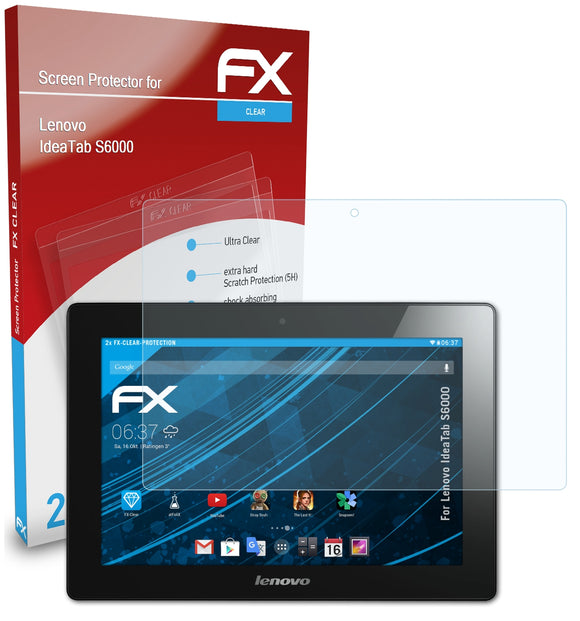 atFoliX FX-Clear Schutzfolie für Lenovo IdeaTab S6000