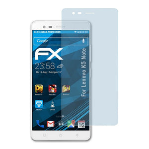 atFoliX FX-Clear Schutzfolie für Lenovo K5 Note