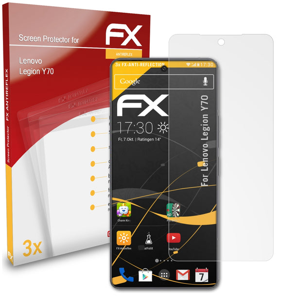 atFoliX FX-Antireflex Displayschutzfolie für Lenovo Legion Y70