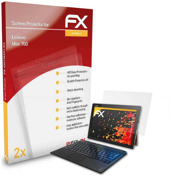 atFoliX FX-Antireflex Displayschutzfolie für Lenovo Miix 700