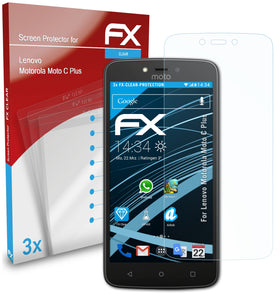 atFoliX FX-Clear Schutzfolie für Lenovo Motorola Moto C Plus