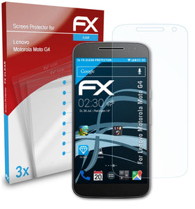 atFoliX FX-Clear Schutzfolie für Lenovo Motorola Moto G4