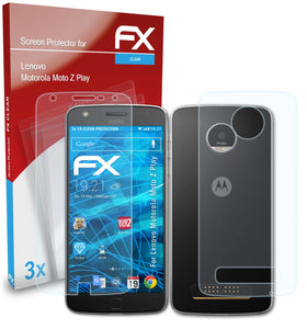 atFoliX FX-Clear Schutzfolie für Lenovo Motorola Moto Z Play