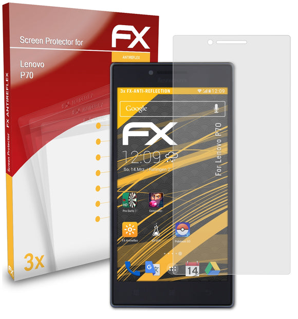 atFoliX FX-Antireflex Displayschutzfolie für Lenovo P70