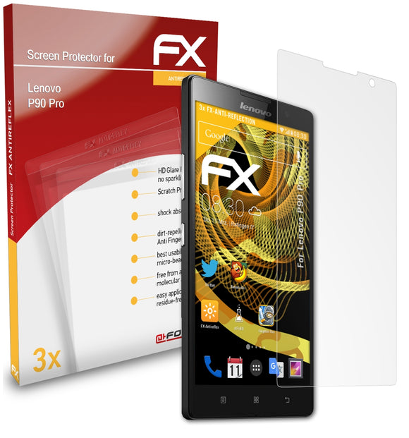 atFoliX FX-Antireflex Displayschutzfolie für Lenovo P90 Pro