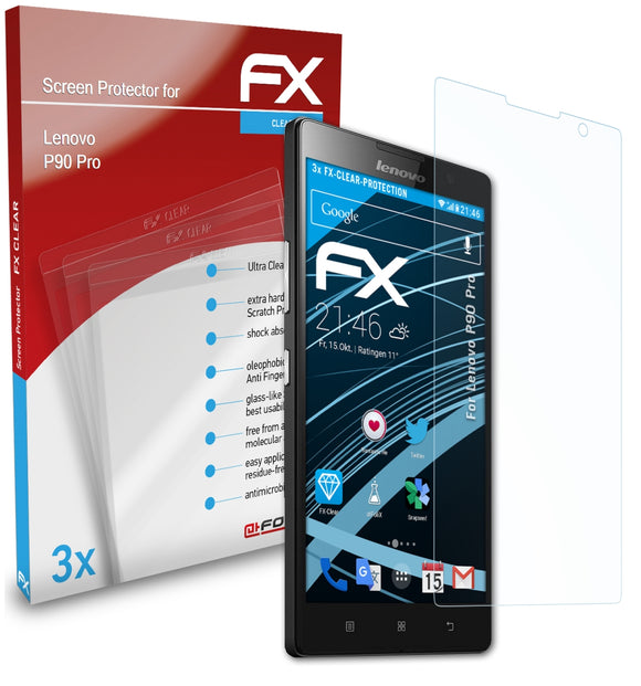 atFoliX FX-Clear Schutzfolie für Lenovo P90 Pro
