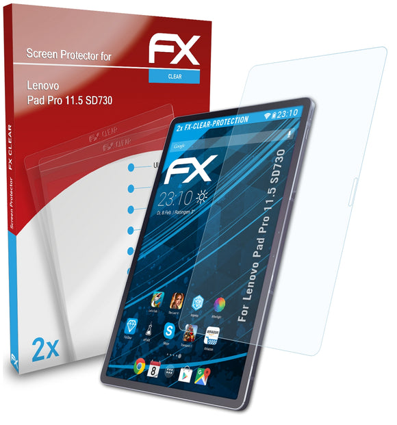 atFoliX FX-Clear Schutzfolie für Lenovo Pad Pro 11.5 (SD730)