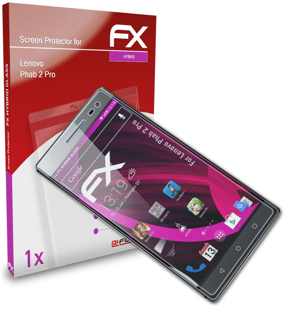 atFoliX FX-Hybrid-Glass Panzerglasfolie für Lenovo Phab 2 Pro