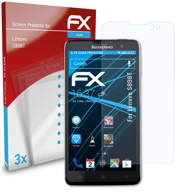 atFoliX FX-Clear Schutzfolie für Lenovo S898T