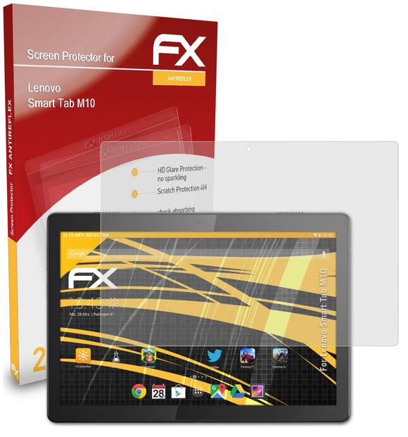 atFoliX FX-Antireflex Displayschutzfolie für Lenovo Smart Tab M10